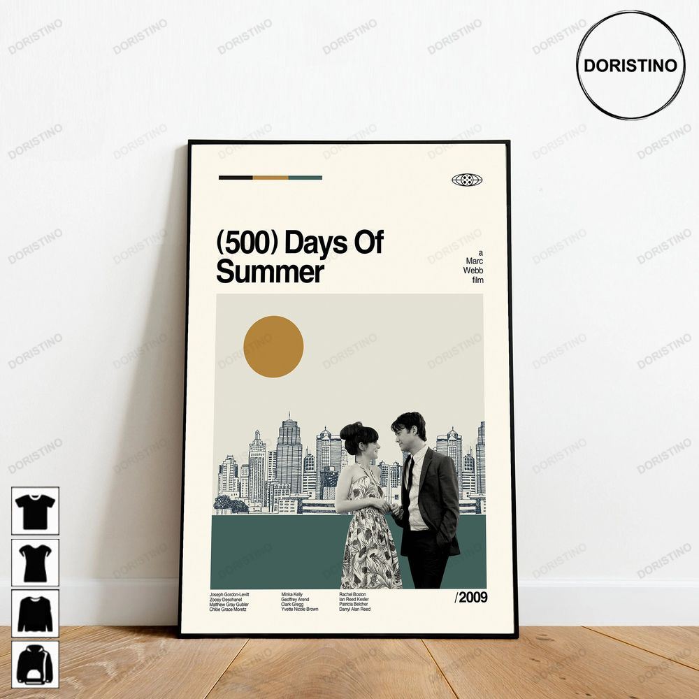 500 Days Of Summer Marc Webb Retro Movie Minimalist Retro Modern Vintage Classic Movie Art 3409